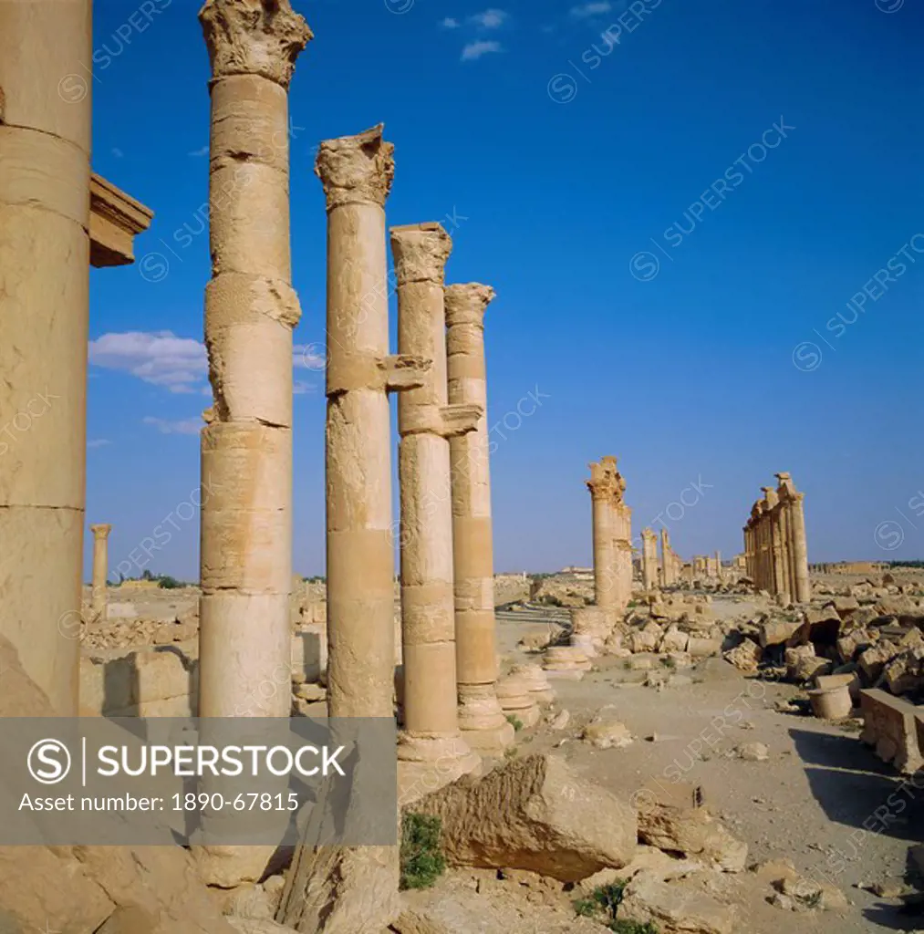 Columned main street, 1st century BC to 3rd century AD, Palmyra, Syria