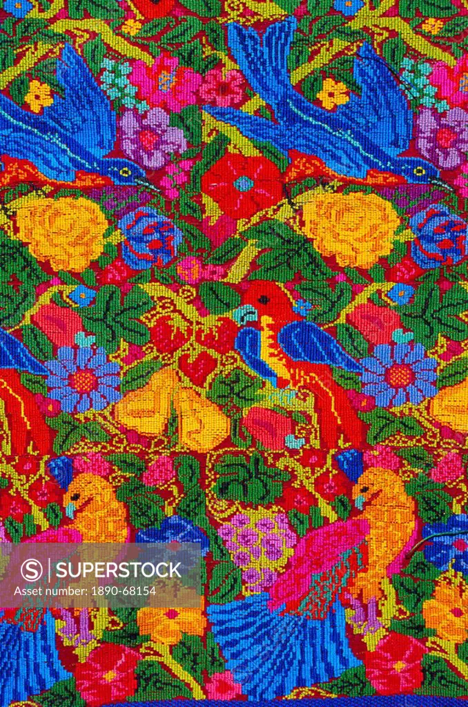 Huipil cloth pattern, Guatemala, Central America