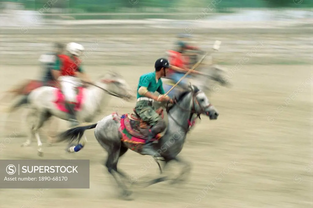Polo players in the birthplace of polo, Chitral, Pakistan, Asia