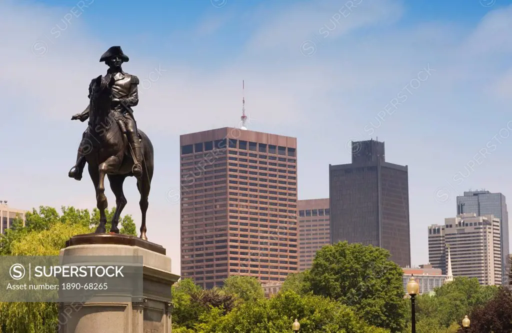 Statue of George Washington, Public Garden, Boston, Massachusetts, USA