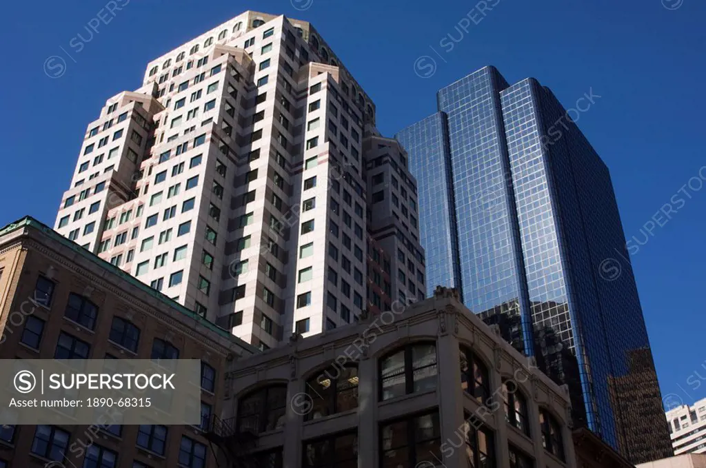 Buildings in the Financial District, Boston, Massachusetts, USA