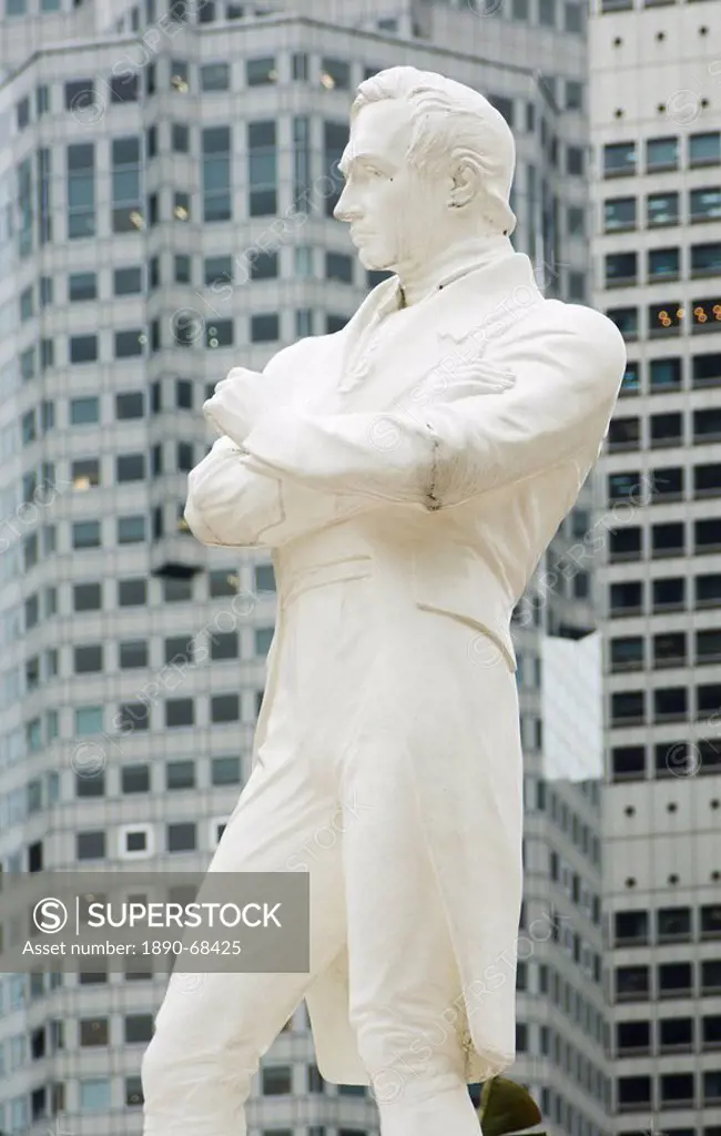 Statue of Sir Stamford Raffles, Raffles Landing Site, Singapore, South East Asia
