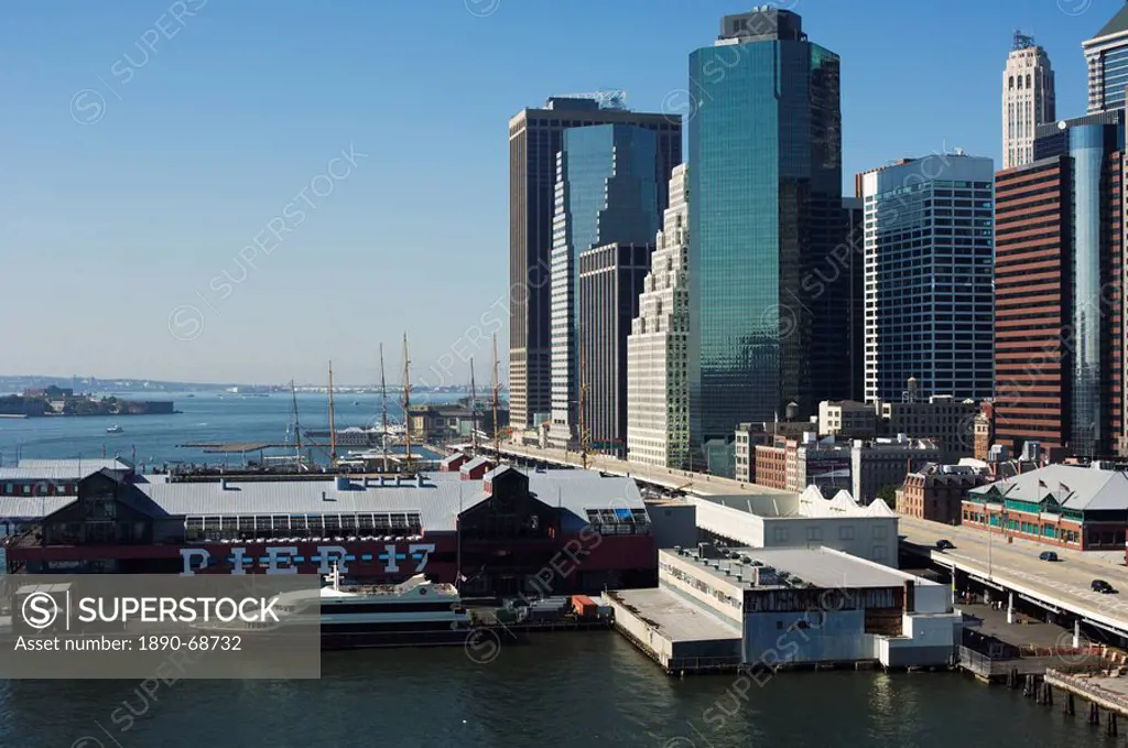 South Street Seaport and the Financial District, Manhattan, New York City, New York, United States of America, North America