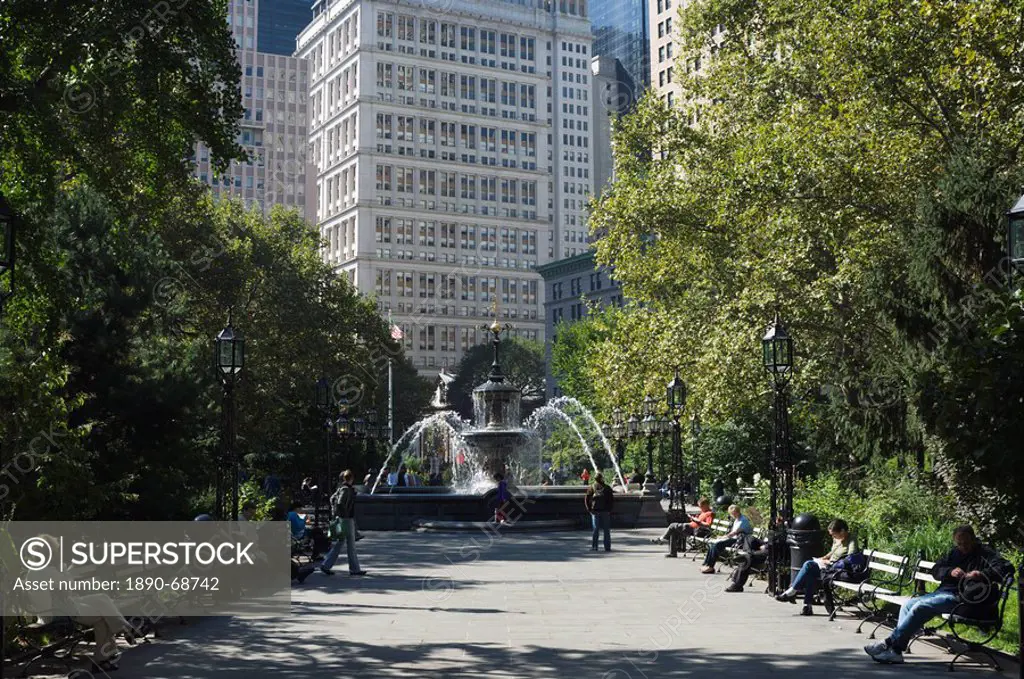 City Hall Park, Manhattan, New York City, New York, United States of America, North America