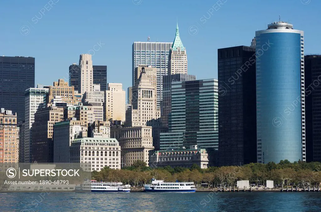 Battery Park and Lower Manhattan, New York City, New York, United States of America, North America