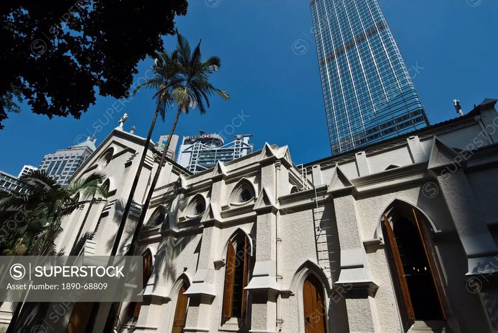 St. John´s Cathedral dating from 1850, the oldest Anglican church in East Asia, Central, Hong Kong, China, Asia