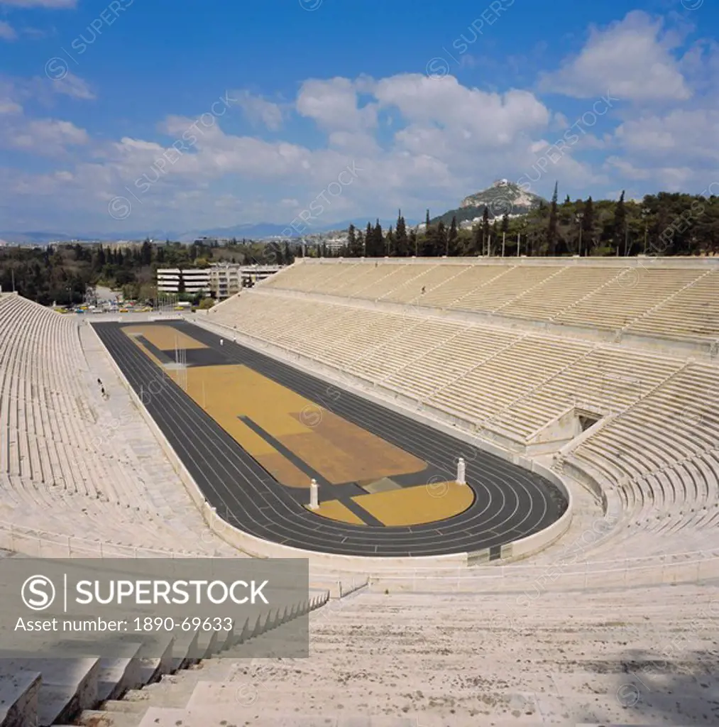 The Stadion, c. 330 BC, restored for the first modern Olympics in 1896, Athens, Greece, Europe