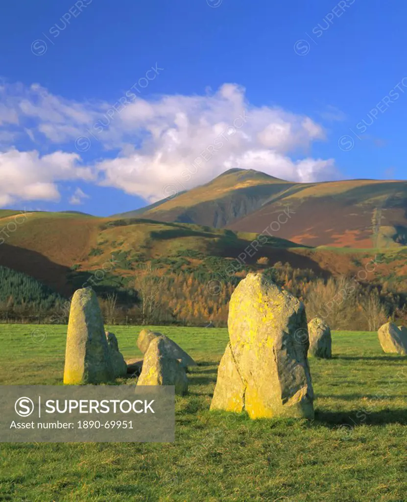 Castlerigg Stone Circle The Druid´s Circle, Lake District National Park, Cumbria, England, UK, Europe