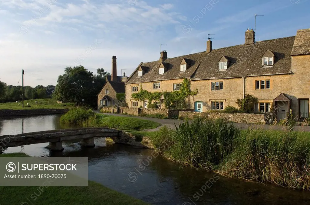 Lower Slaughter, Gloucestershire, the Cotswolds, England, United Kingdom, Europe