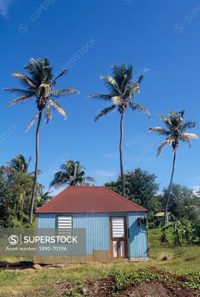 Small house, Nevis, Caribbean