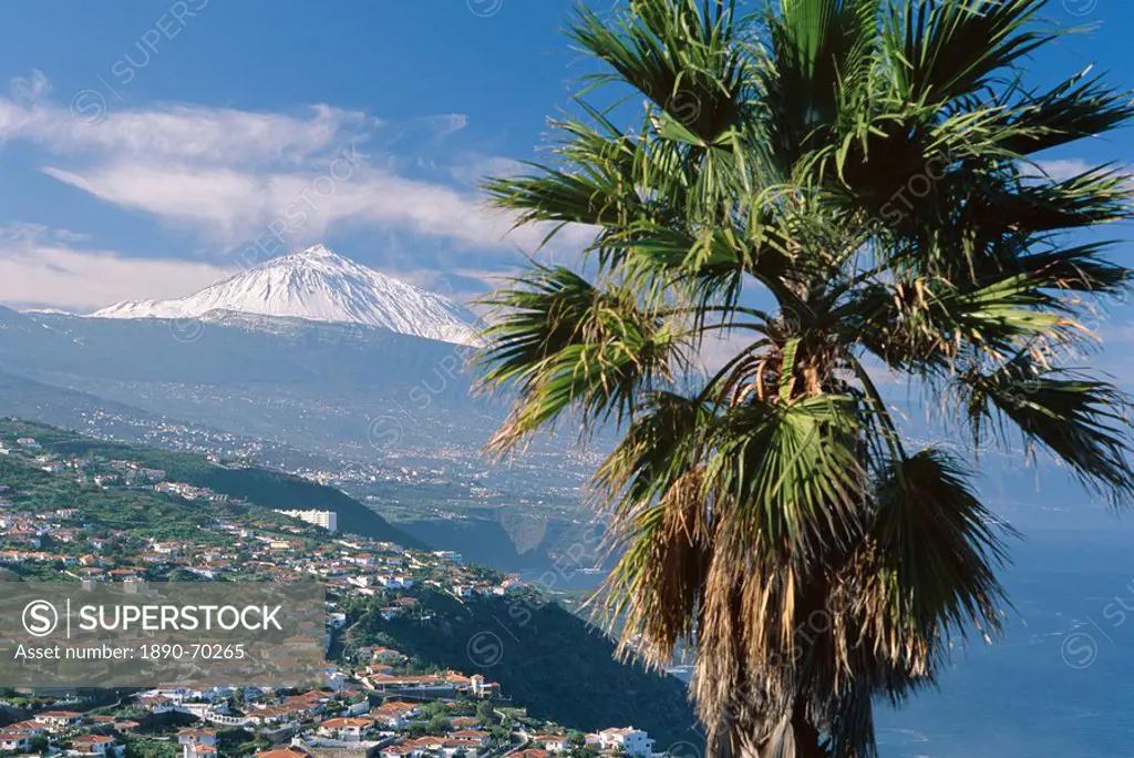 North coast and Mount Teide, Tenerife, Canary Islands, Spain, Atlantic, Europe