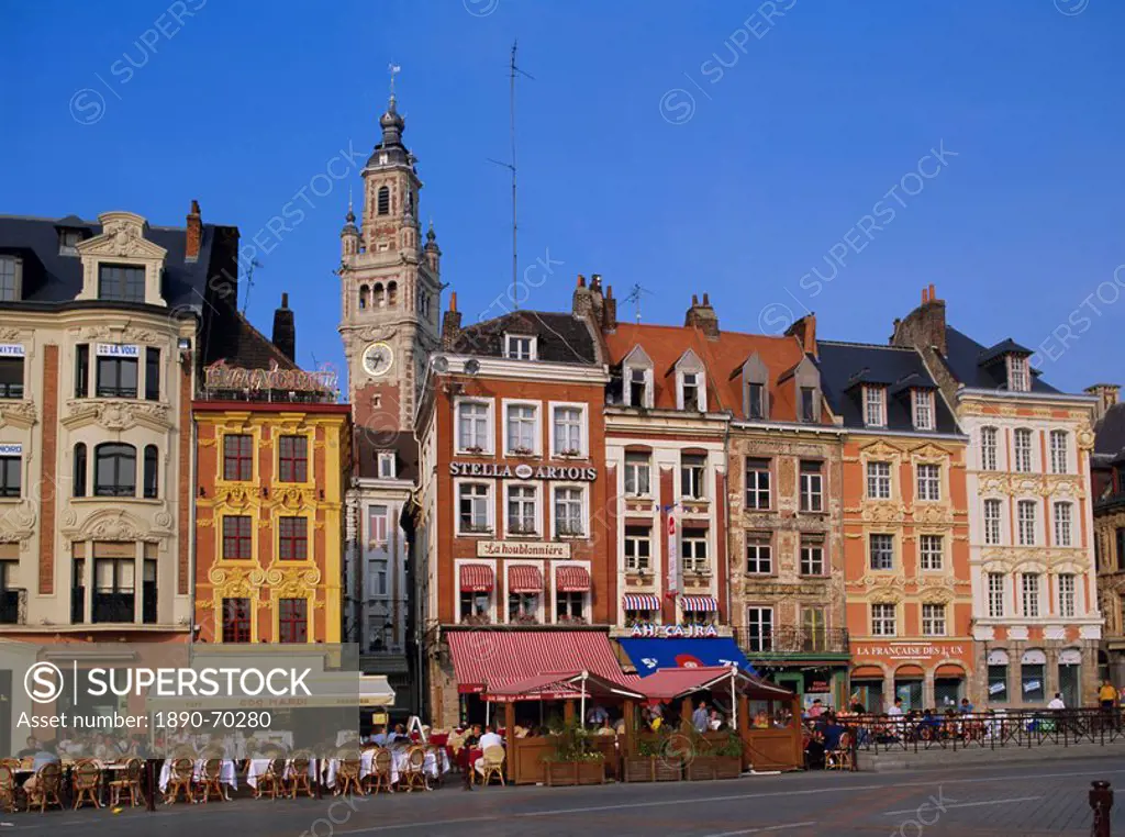 Grand Place, Lille, Nord Pas de Calais, France, Europe