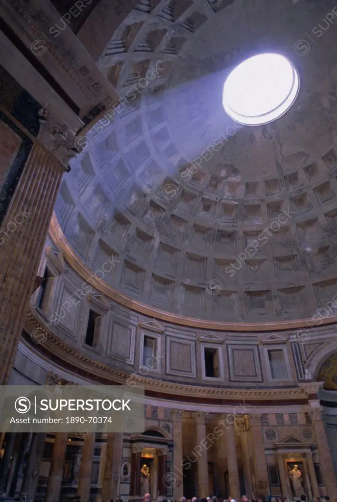 Interior, the Pantheon, Rome, Lazio, Italy, Europe