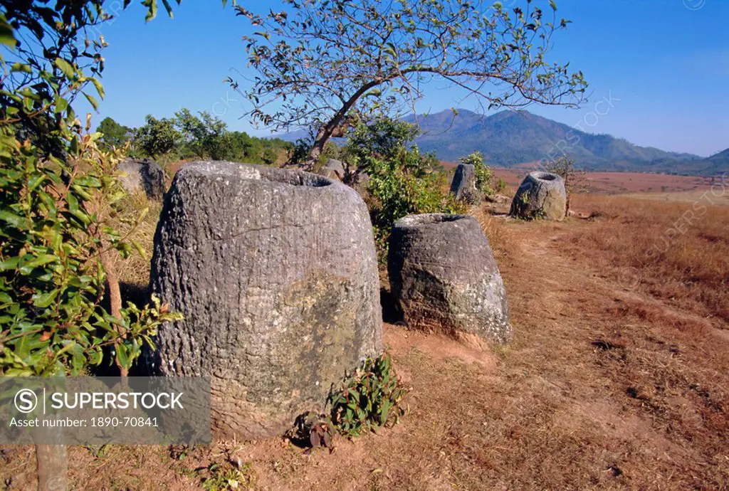 The 2000 year old Plain of Jars, Phonsavan, Xieng Khouang Xieng Khuang Province, Laos