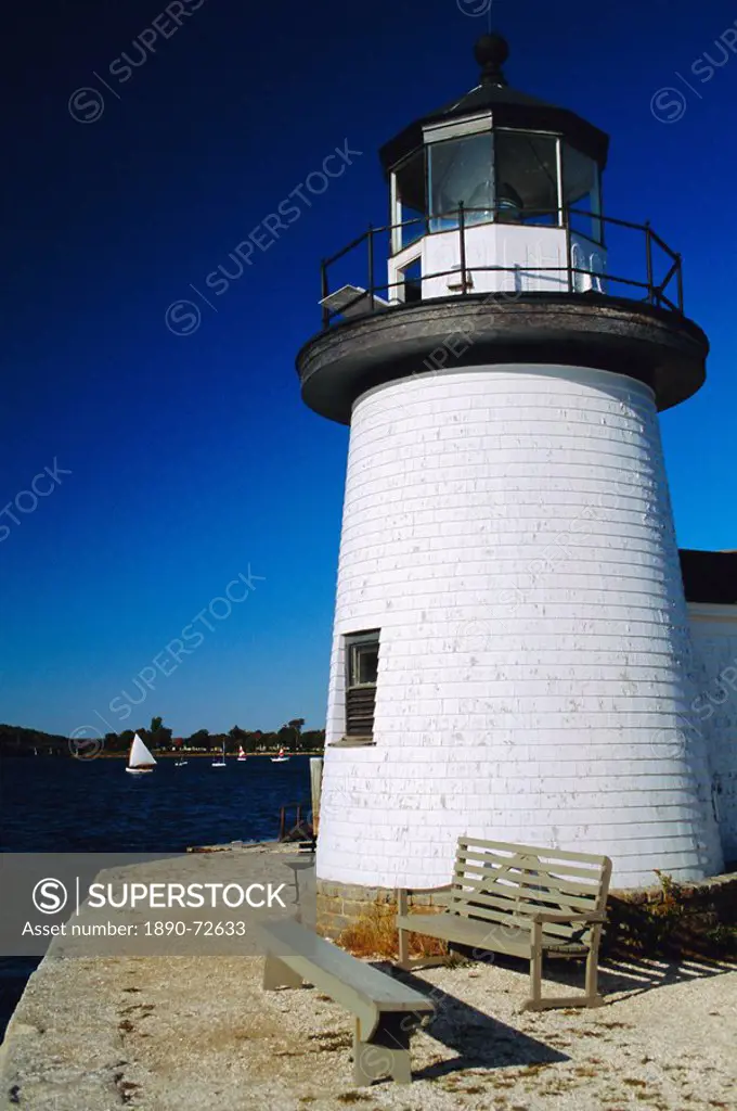 Lighthouse, Living Maritime Museum, Mystic Seaport, Connecticut, USA