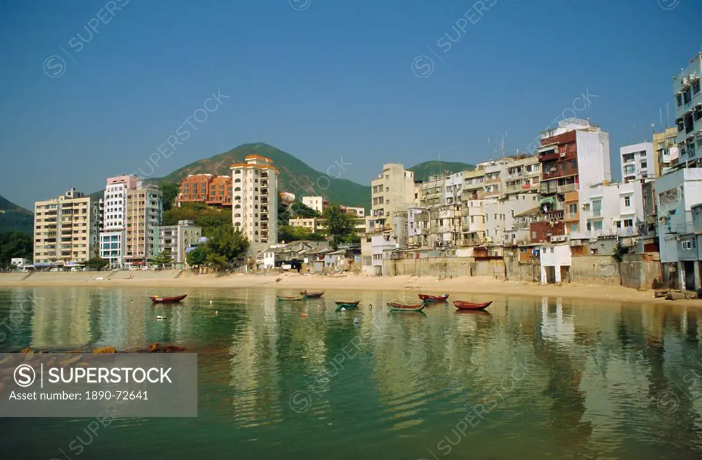 Stanley town on the coast, Hong Kong Island, Hong Kong, China