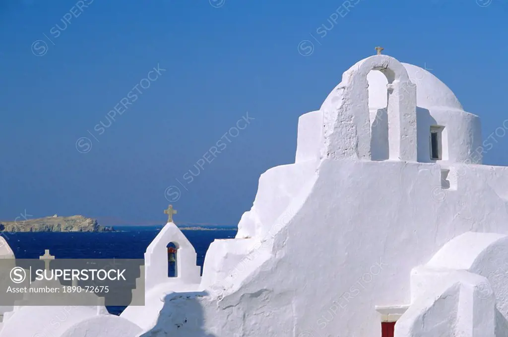 Paraportiani Church in the Alefkandra district of the old town, Mykonos, Cyclades Islands, Greece, Europe