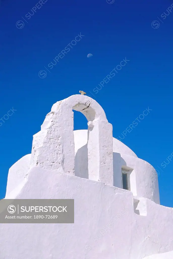Paraportiani Church in the Alefkandra district of the old town, Mykonos, Cyclades Islands, Greece, Europe