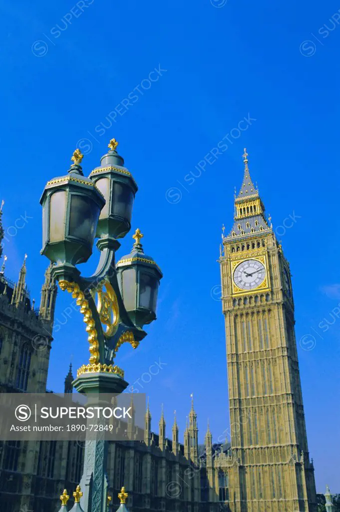 Big Ben, Houses of Parliament, Westminster, London, England, UK
