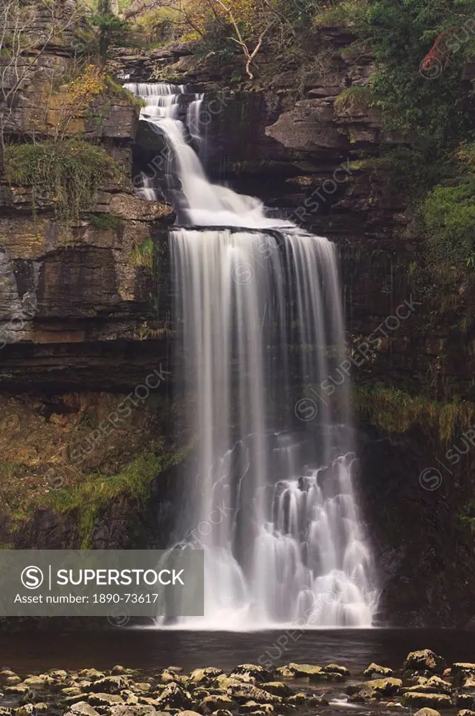 Thornton Force, Ingleton waterfalls walk, Yorkshire Dales National Park, North Yorkshire, Yorkshire, England, United Kingdom, Europe