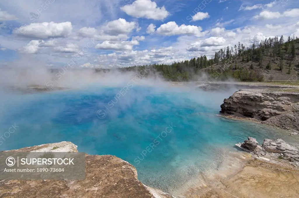 Excelsior Pool, Midway Geyser Basin, Yellowstone National Park, UNESCO World Heritage Site, Wyoming, United States of America, North America