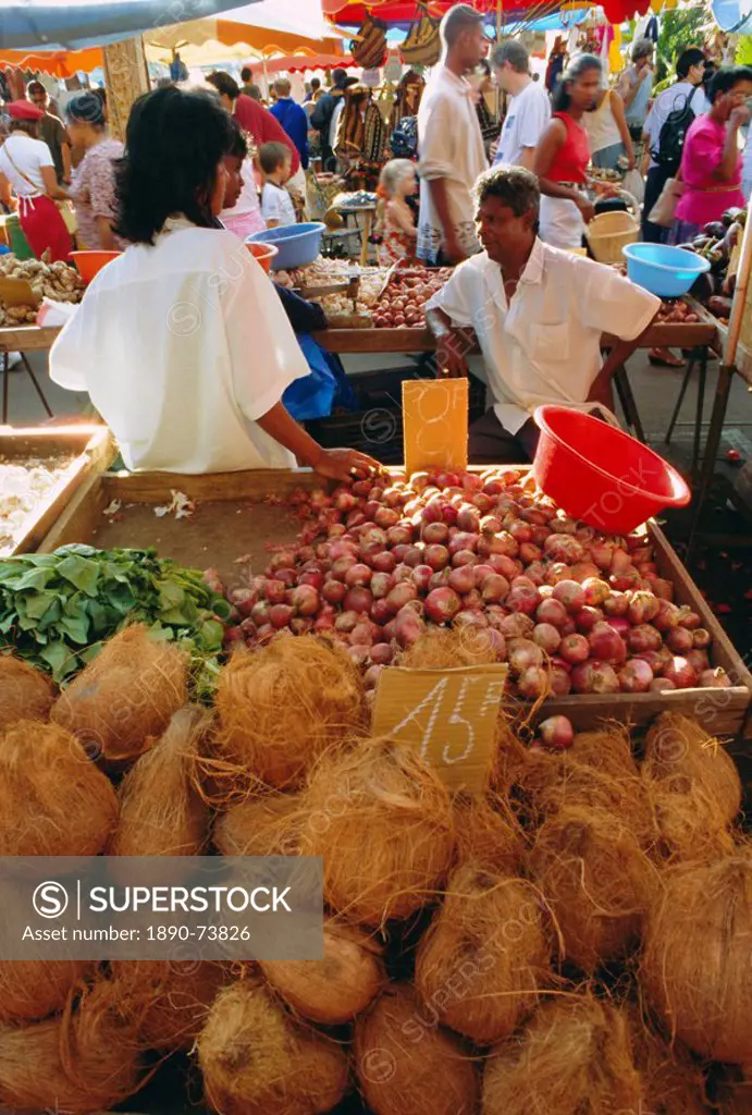 Market, St. Paul, Reunion Island, Indian Ocean