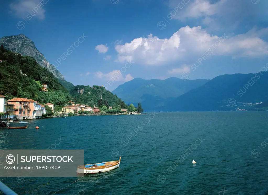 San Mamete, Lake Lugano, Italian Lakes, Lombardia Lombardy, Italy, Europe