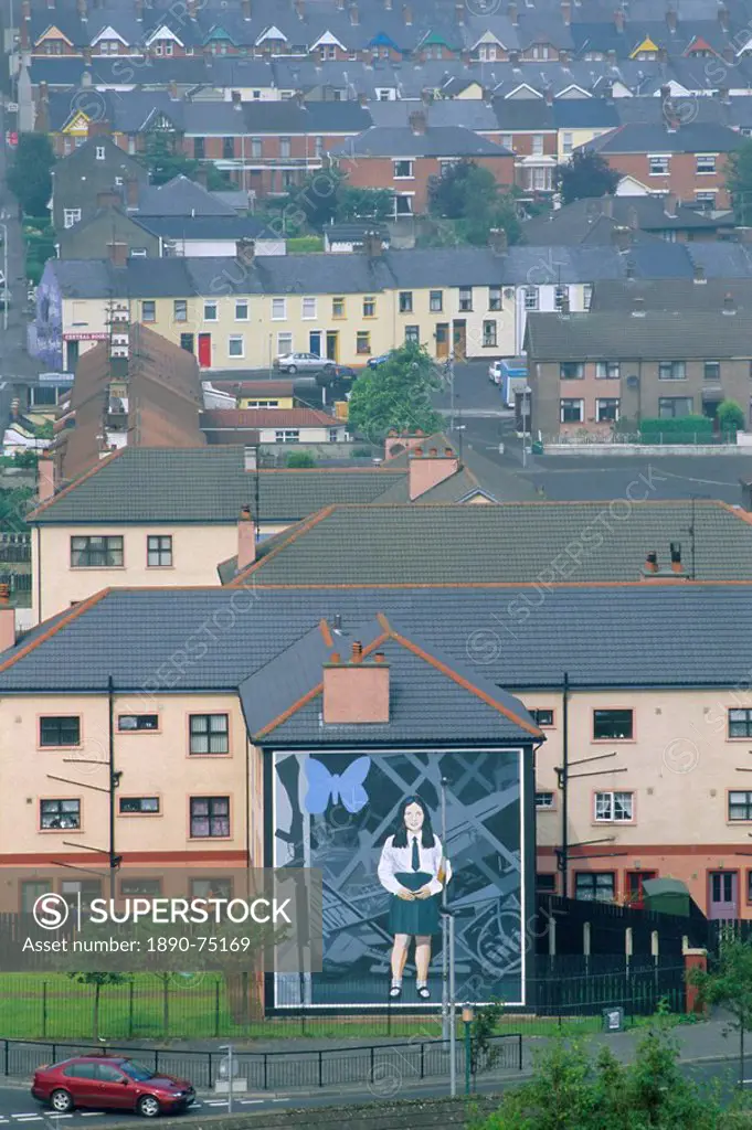 Catholic quarter of the City of Derry, County Londonderry, Northern Ireland