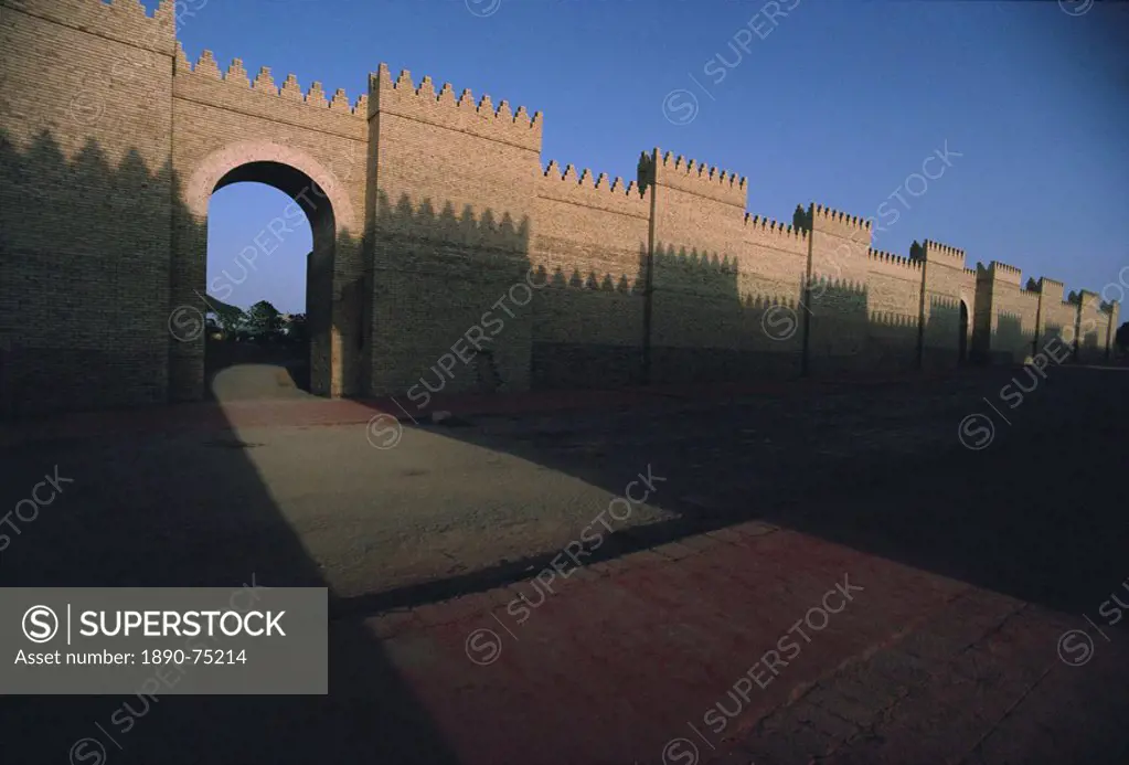 Processional way, archaeological site of Babylon, Iraq, Middle East