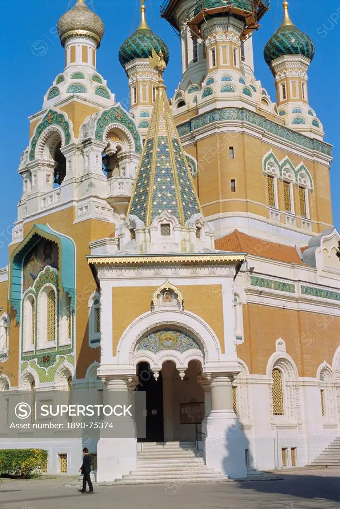 Russian Orthodox Cathedral, Nice, Cote d´Azur, Provence, France