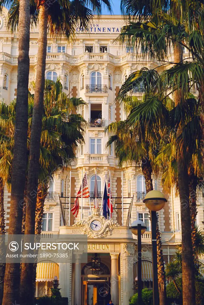 The Carlton Hotel on the Croisette, Cannes, Alpes Maritime, France