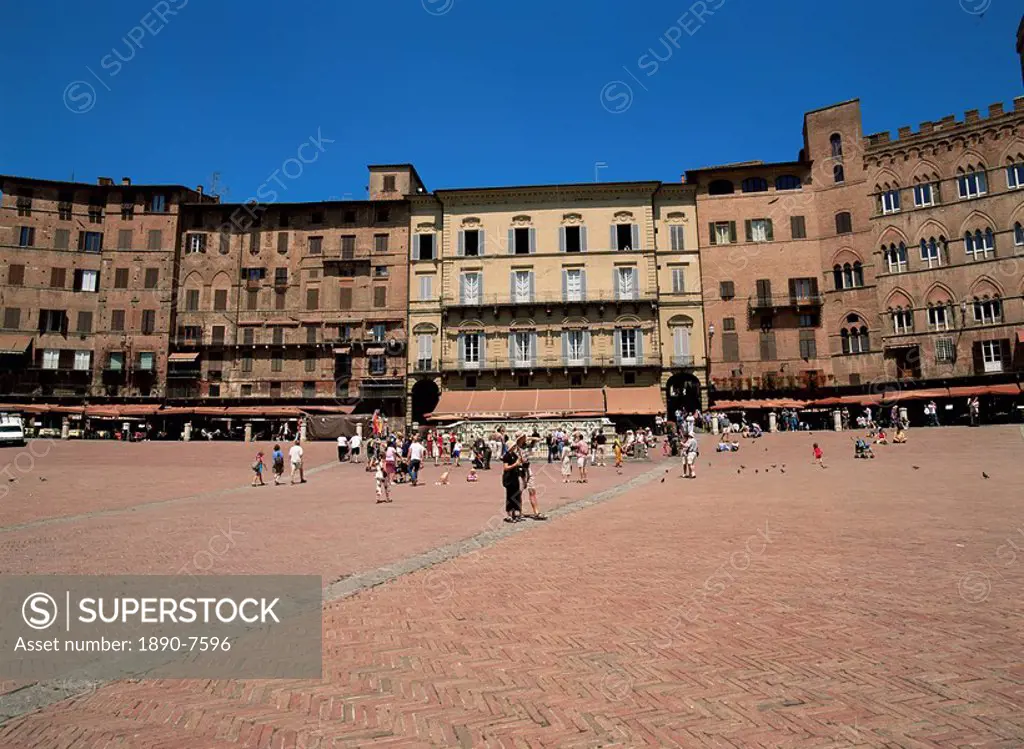 Piazza del Campo, Siena, Tuscany, Italy, Europe