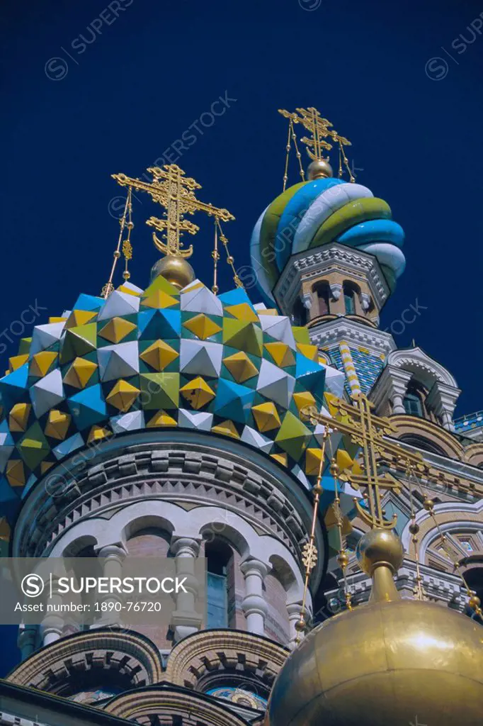 Church of the Resurrection Church on Spilled Blood, UNESCO World Heritage Site, St. Petersburg, Russia, Europe