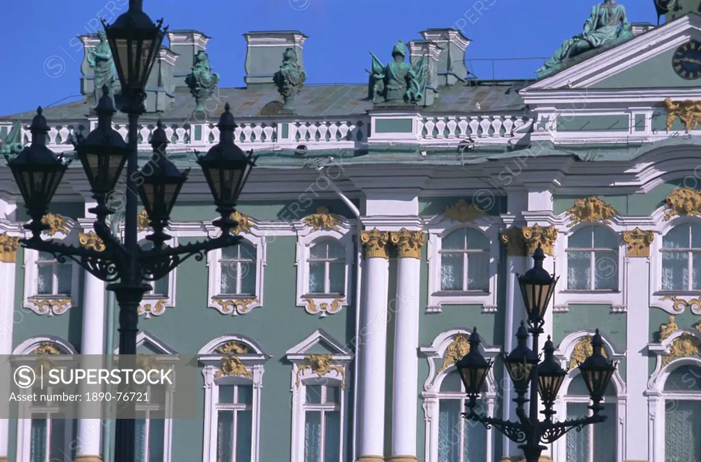 Hermitage Museum Winter Palace, UNESCO World Heritage Site, St. Petersburg, Russia, Europe