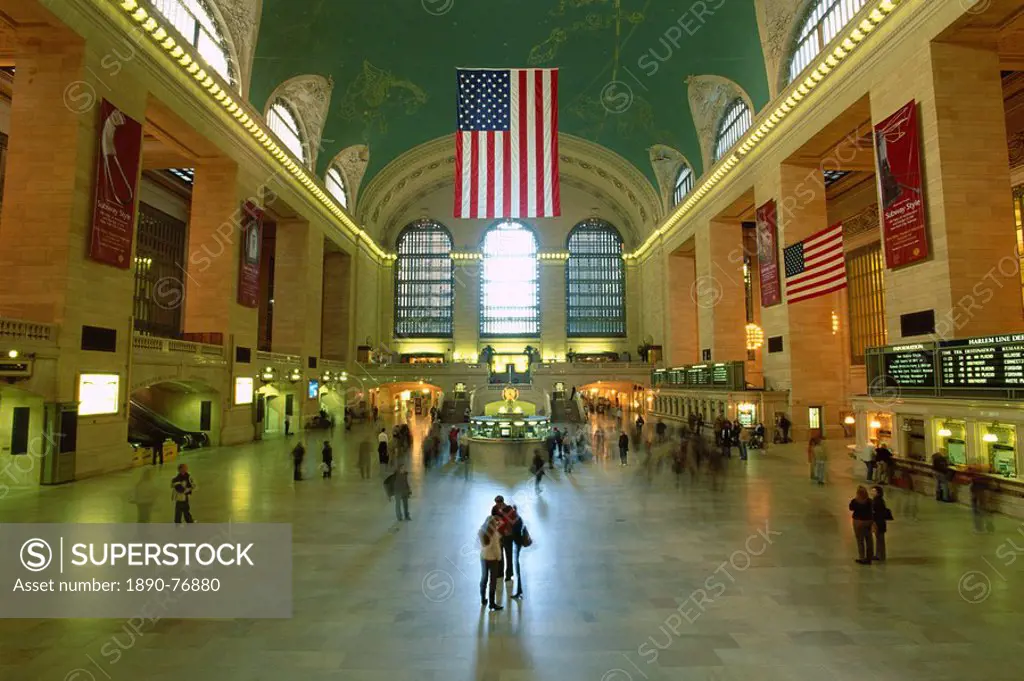 Interior of Grand Central Station, New York City, New York, USA, North America