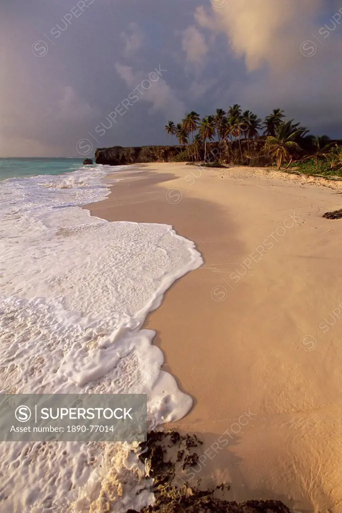 Storm, beach at Bottom Bay, Barbados, West Indies, Caribbean, Central America