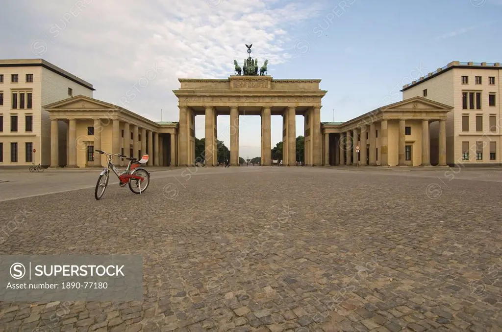 Bike at the Brandenburg Gate, Berlin, Germany
