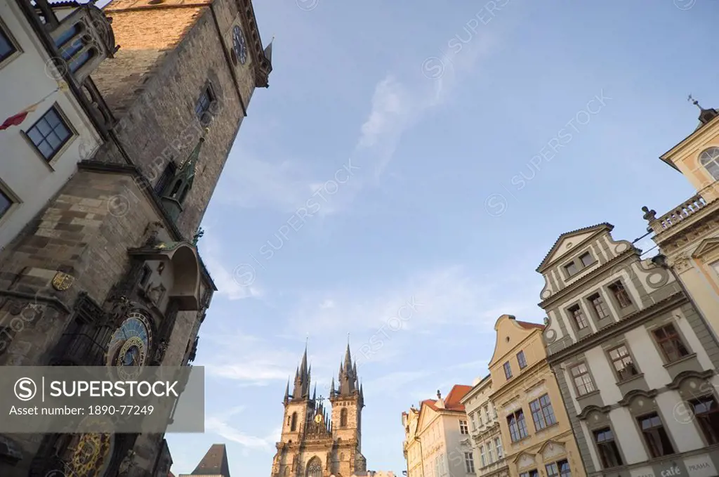 Clock, Old Town Sq, Prague, Czechoslovakian Republic