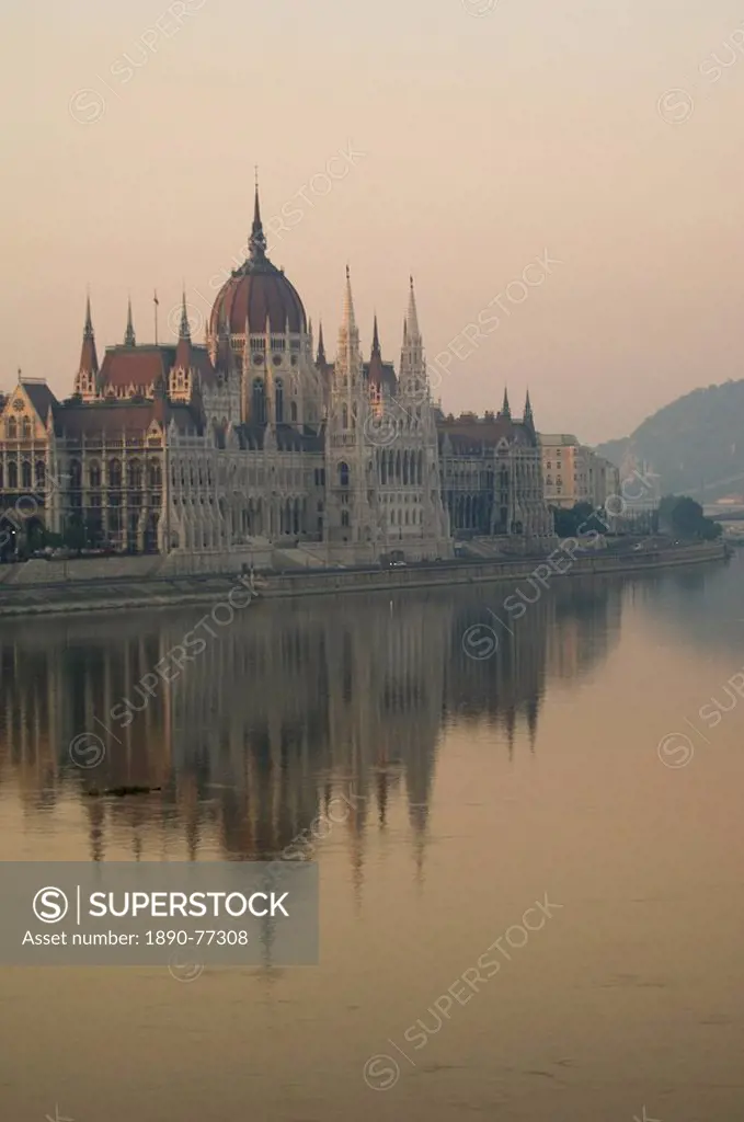Danube and Parliament, Sunrise, Budapest