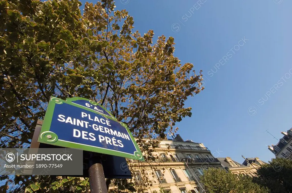 Saint Germain Sign, Paris, France