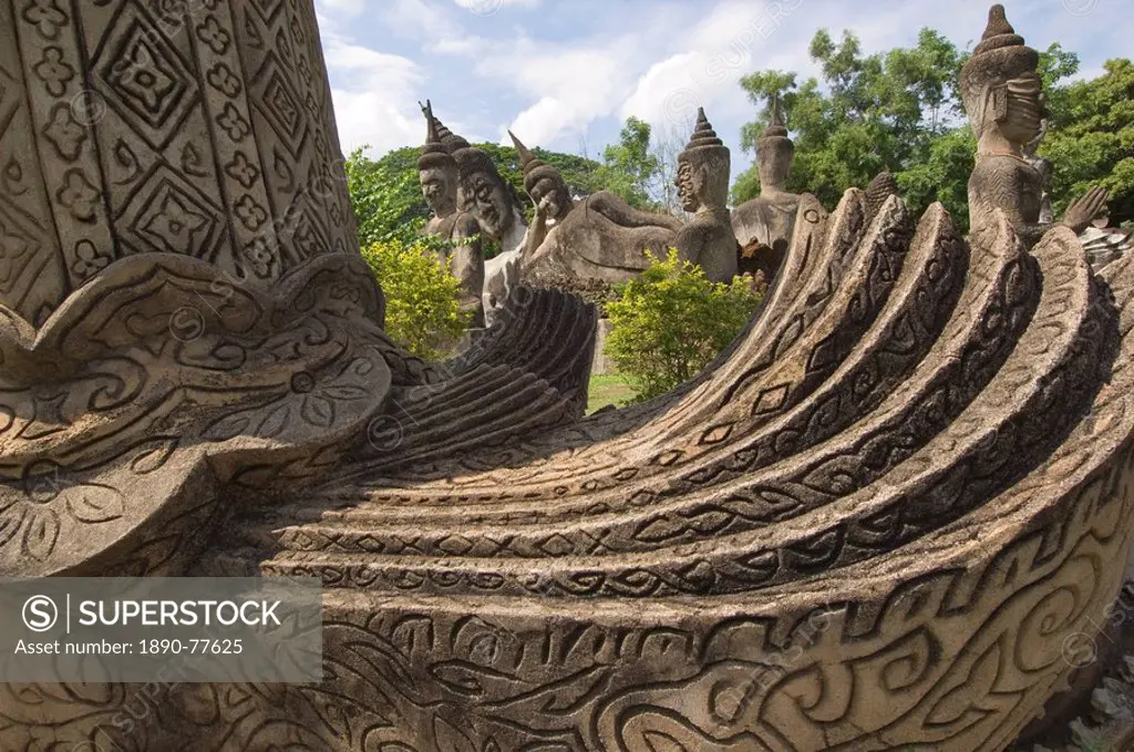 Statues, Laos, Asia