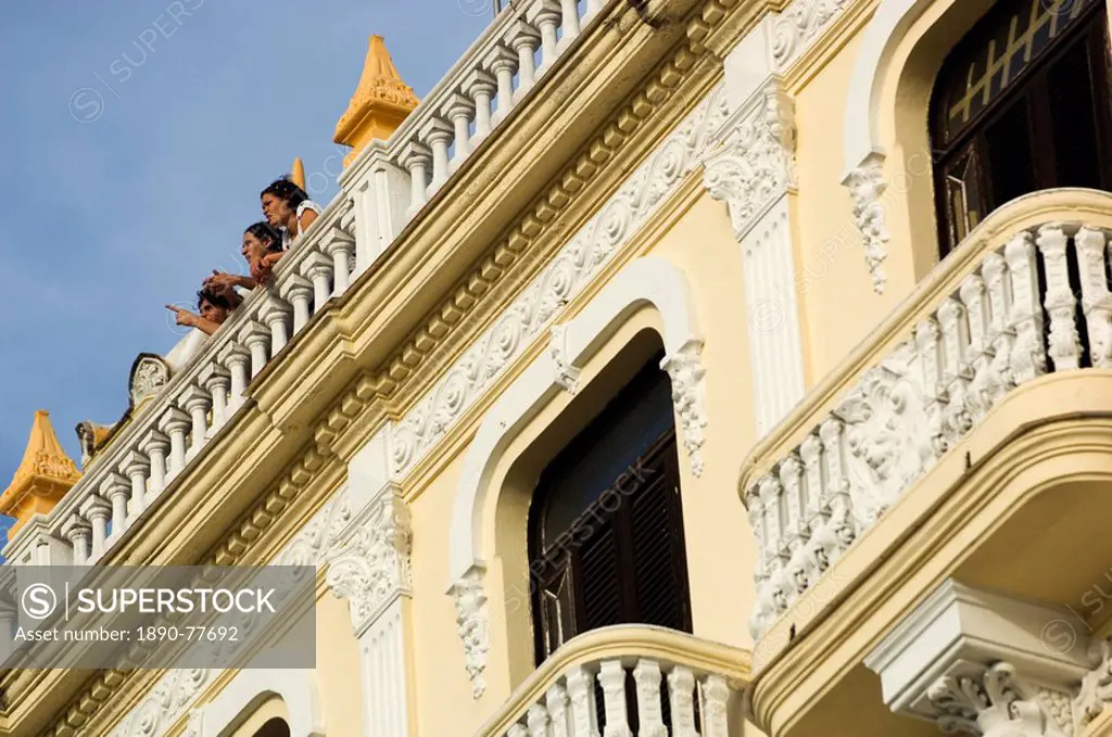 People on Roof, Havana, Cuba