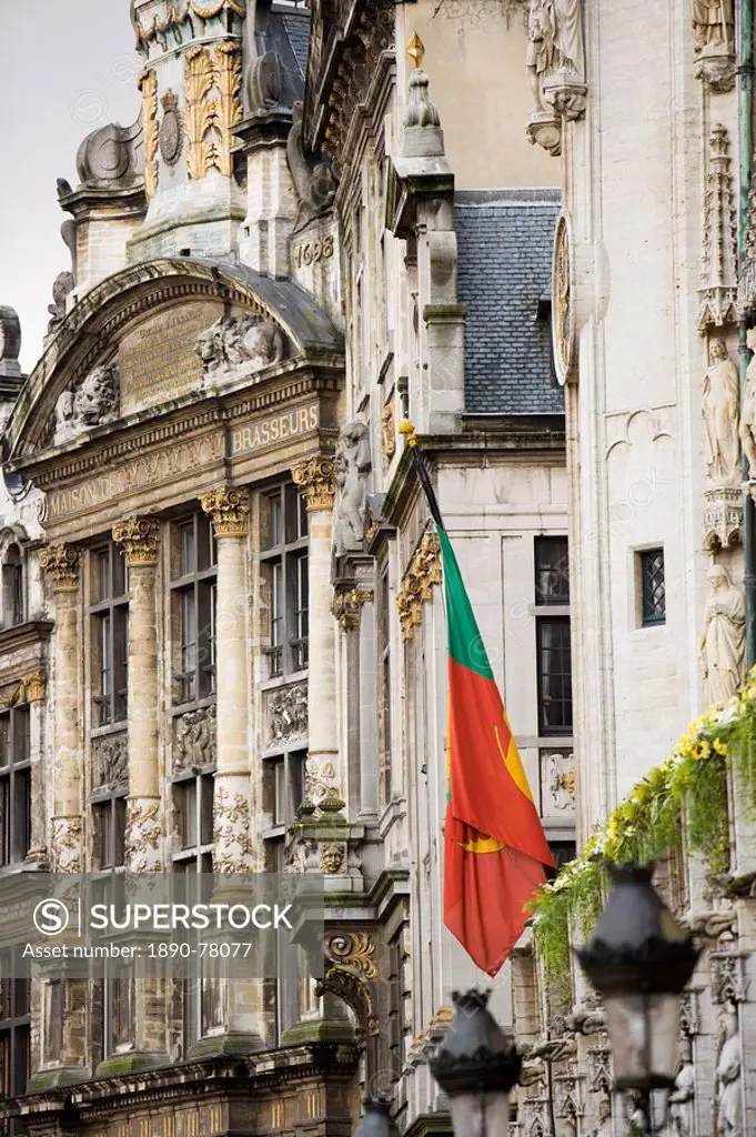 Buildings on Grand Place, Brussels, Belgium, Europe