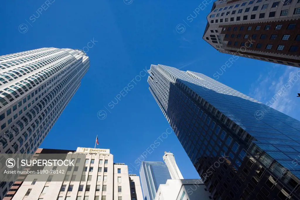 Buildings on Pershing Square, Los Angeles, California, United States of America, North America