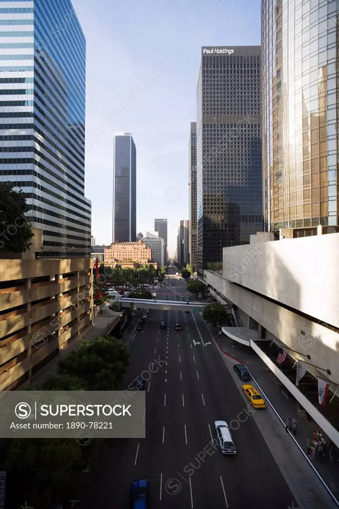 Flower Street, Downtown, Los Angeles, California, United States of America, North America