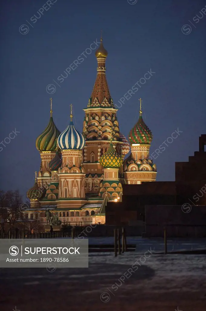 St. Basil´s Cathedral, UNESCO World Heritage Site, Moscow, Russia, Europe