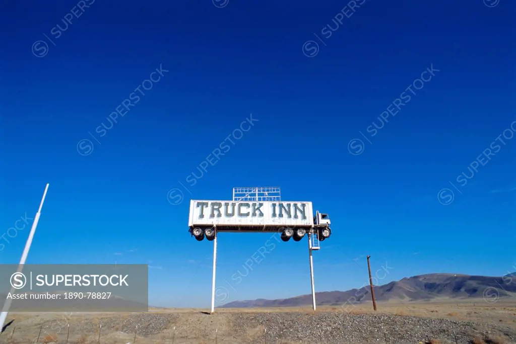 Truck Inn sign, Nevada, USA