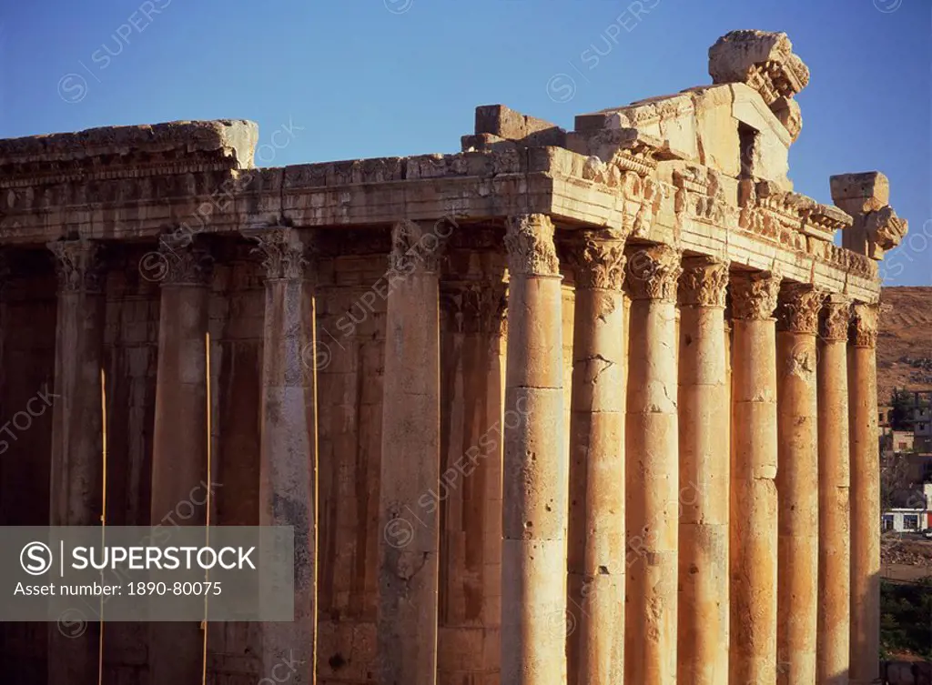 Temple of Bacchus, Baalbek, UNESCO World Heritage Site, Lebanon, Middle East