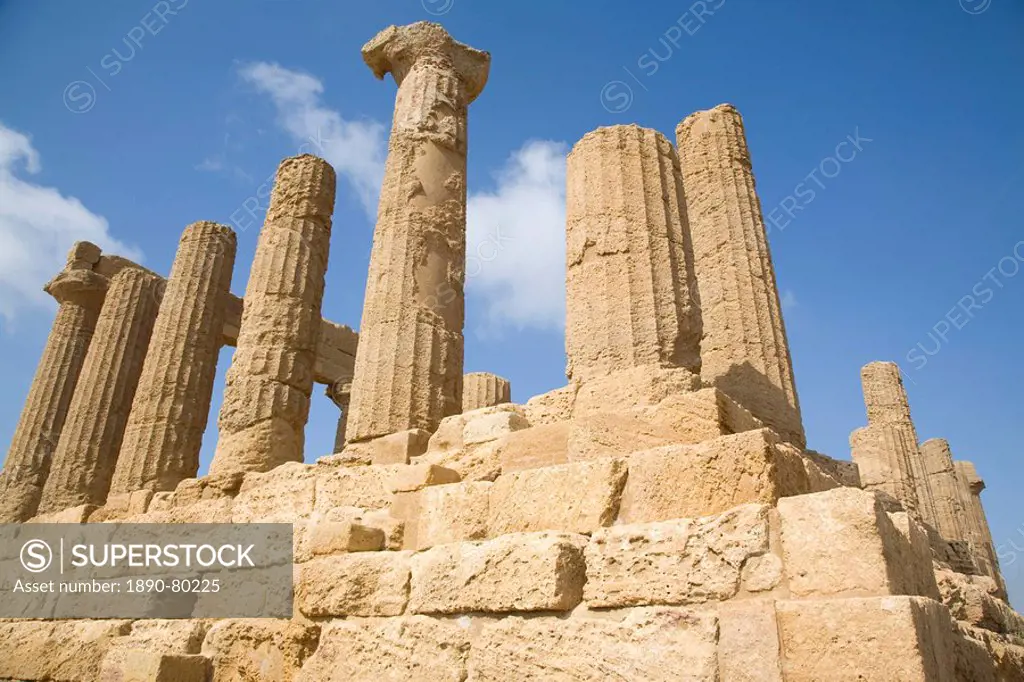 Temple of Juno, Valley of the Temples, Agrigento, UNESCO World Heritage Site, Sicily, Italy, Europe