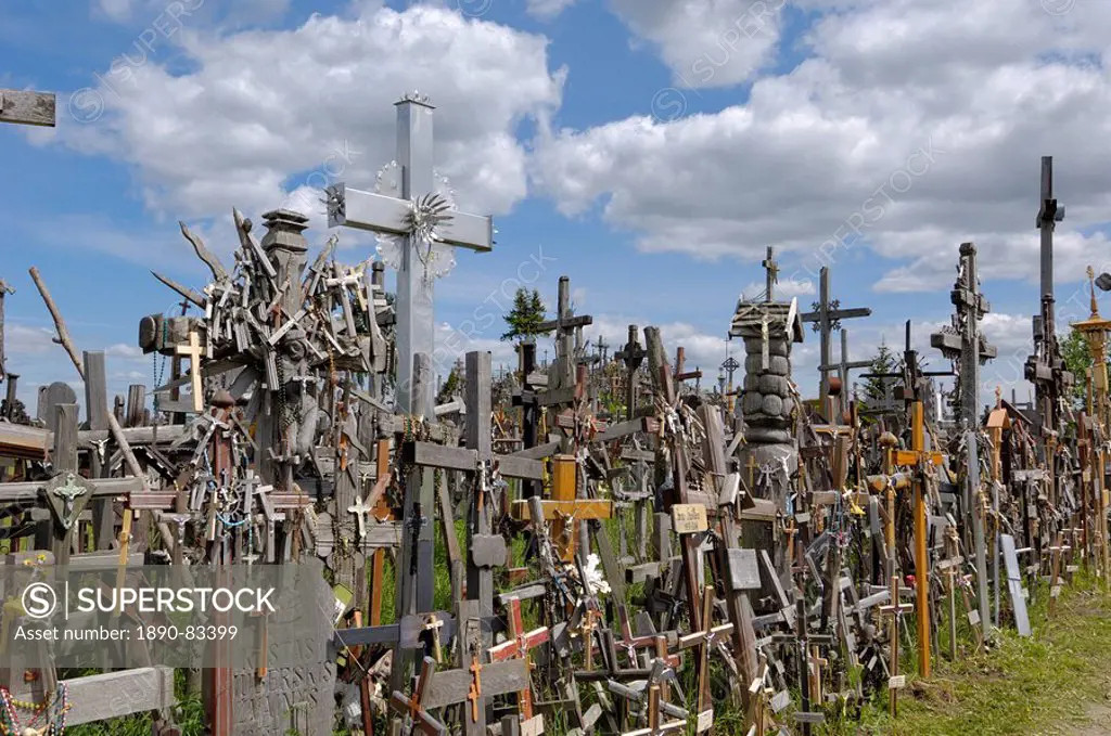 Hill of Crosses, near Siauliai, Lithuania, Baltic States, Europe